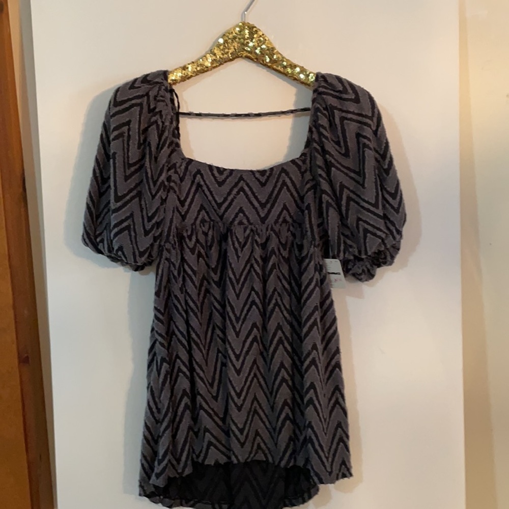 Free People Wavy Baby Gray Size X Small Tunic Dress - Picture 4 of 11